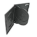 SquareDealOnline - DV3R14BKWT - 3 Disc Standard Size DVD Cases - Black - (50 Cases)