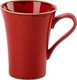 (424736MA) NEW Seasons Range of rustic inspired tableware by Porcelite ***SET OF 6 Magma Red MugS/Cups 34cl/12oz ***