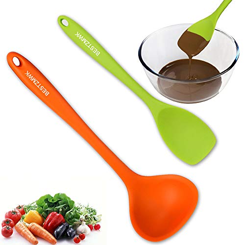 Kitchen Utensil Set - 11 Cooking Utensils - Colorful Silicone Kitchen Utensils - Nonstick Cookware with Spatula Set - Colored Best Kitchen Tools Kitchen Gadgets