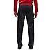 adidas Men's Athletics Essential Tricot 3-Stripe Pants, Black/Scarlet, Large