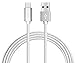(3 Pack) NIRVASENSE USB Cable Android Charger - Durable High Speed Nylon Braided Fast Sync & Charging for Samsung, Galaxy S7, Sony, Kindle, HTC, Nexus, LG, Xbox, PS4, Smartphones & More - Silver