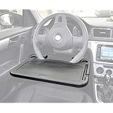 Cutequeen Trading car 1pcs Eating/Laptop Steering Wheel Desk Black(Pack of 1)