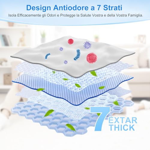 Pack of 15 Refill Nappy Feeders, 4.5 m Nappy Bags Odour Odour Thickened Nappy Feeder Refill Compatible with All Nappy Buckets with Twist & Click