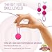 Kegel Balls for Women with APP,[Enhanced Version] Doctor Recommended Kegel Exerciser, Pelvic Floor Exercise Strengthening Bladder Control Device Women (Pink)