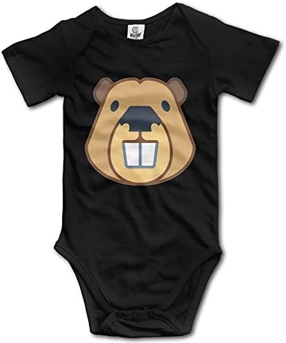 PaBa Beaver Animal Short Sleeve Baby Boy Clothes One-Piece Bodysuit Jumpsuit Unisex