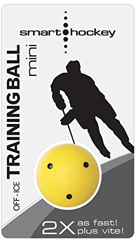 Smarthockey 3oz Swedish Mini Hockey Training Speed Ball - YELLOW 3-PACK