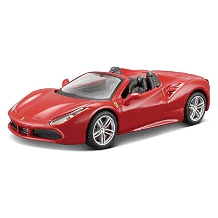 Amazoncom Bburago Ferrari 488 Spider Red Signature Series