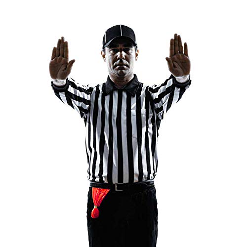Alpurple 10 Packs Football Penalty &Challenge Flag-Football Referee Flag Tossing Flags Sports Fan Set for Party Accessory (Red) - Thumbnail 4