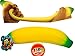 JA-RU Stretchy Banana Toy (12 Fidget Toy Pack) Slow Rising Squishy Fake Banana for Kids. Sand Filled Stress Relief Toy. Gag Gift. Fruit Themed Party Supplies. 3340-12p