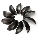 Amazer Handle Pulls, Oil Rubbed Bronze Traditional Cabinet Hardware Bin Cup Drawer Handle Pull - 3