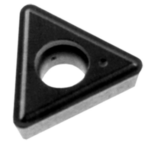 41796 Solid Carbide Turning Insert, C550 Grade, Uncoated (Bright) Finish, TT Style, TT 321, 1/8" Thick, 1/64" Radius (Pack of 10)