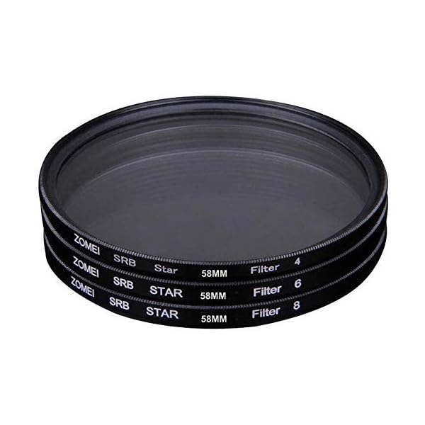 Linghuang Zomei 82 mm Filter, glitzernd, dünn, (4 + 6 + 8 Punkte), Kreuzfilter Light Flare definiert das Objektiv Stern… – Bild 4
