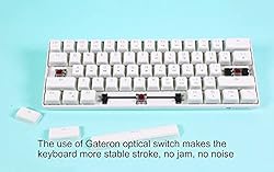 GK GAMAKAY MK61 RGB Pudding Keyboard, 61 Keys