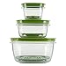 Rubbermaid 12pc Set Of Produce Saver Plastic Food Storage Containers With Lids & Fresh Vent for Breathability