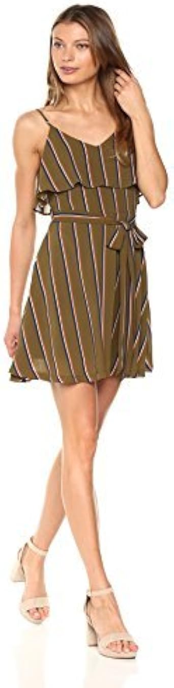 embroidered fit and flare dress by joa