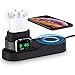 ROITON for Apple Watch iWatch Charger Stand, 4 in 1 Phone Charging Stand Dock Holder for iPhone, Apple Watch Series 4/3/2/1 & AirPods, Charge Station for iPhone Xs Max/Xs/Xr/X/8/8 Plus