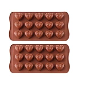 Diamond Found Hart Chocolade Mallen Siliconen Snoep Mallen, Break Apart Chocolade Mallen Non-Stick Herbruikbare DIY…