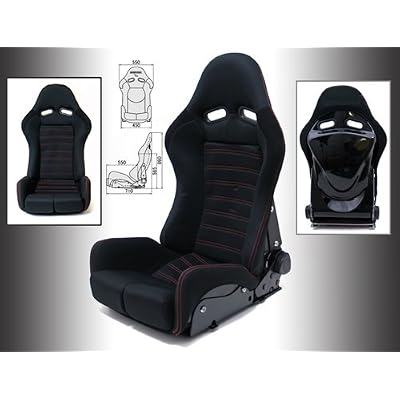 SNC Tuning GS Reclinable Racing Bucket Seat Black Ecuador | Ubuy