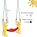 Costzon Rider Swing with Hangers, Wind Rider Glider Swing for Kids Playground (Back to Back Rider Swing for 2 Kids)