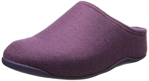 FitFlop Women's Shuv Felt Mule,Amethyst,5 M US