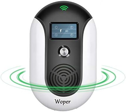 Woper Ultrasonic Pest Repeller, Electromagnetic Pest Repellent Smart Bug Repeller Plug in Home Indoor Outdoor Electronic Control Reject Mice,Roach,Rats,Squirrel,Flea,Spider,Rodent,Wasp,Insect