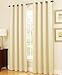 Gorgeous Home *DIFFERENT SOLID COLORS & SIZES* (#72) 1 PANEL SOLID THERMAL FOAM LINED BLACKOUT HEAVY THICK WINDOW CURTAIN DRAPES BRONZE GROMMETS (IVORY BEIGE, 95" LENGTH)