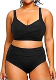 Daci Women's Plus Size Bikini Sets - High Waisted