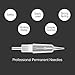 Permanent Needles Makeup Eyebrow Needles Makeup Tattoo Needles 3R/3P Permanent Pen Makeup Needle Cartridge for Eyeliner 10 Pcs/Set(EN51-3R)