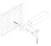 Stainless Steel Handrail Wall Bracket Square for Flat Bottom Tube Slim