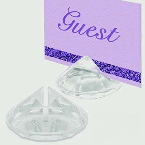 Eleganza Diamante Place Card Holder, Approx 4cm