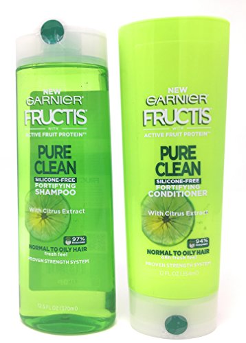 Garnier Hair Care Fructis Pure Clean Shampoo (12.5 oz) & Conditioner (12 oz) Set