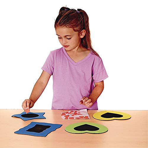 Colorations NoGlue NoMess Fun Foam Frames, Set of 36, SelfAdhesive