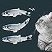 ASVEL Realistic Plush Simulation Electric Doll Dancing Fish, Funny Interactive Pets Chew Bite Supplies for Cat/Kitty/Kitten Fish Flop Cat Toy Catnip Toys - Perfect for Biting, Chewing and Kicking (A)