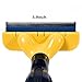 Iapetus Pet Grooming Brush and Tool for Dogs, Self Cleaning Slicker Brush for Short to Long haired Pets with Safety Blade, Pet Deshedding Tool (Long hair, Medium)