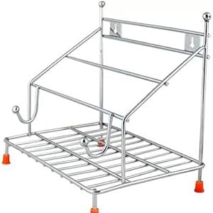 Shengshou Chakla Belan Tawa Chimta Or Lighter Stand 4 in 1 (Stainless Steel)