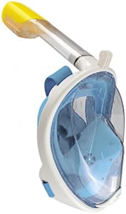 Gusrylia Panoramic Full Face Mask GoPro Compatible Snorkel Seaview 180°Snorkel Tubeless Design Mouthpiece-Free Design. Anti-Leaking, Anti-Fogging