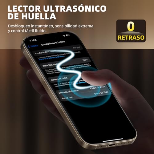 Película protectora de pantalla de vidrio 9h + de 3 piezas para iPhone, vidrio templado súper duro [resistente a la rotura de grado militar] con herramientas de instalación fáciles actualizadas (16pro max)
