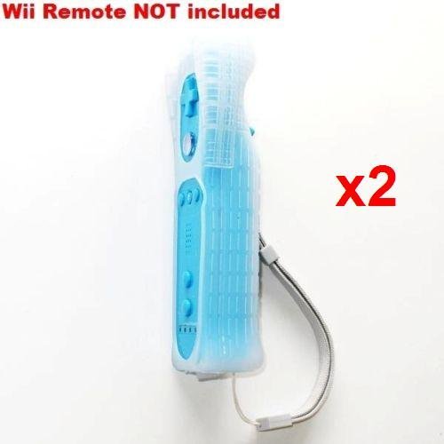 2X Silicone Skin Case Cover For Nintendo Wii Remote Controller - //coolthings.us