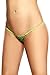 Sexy Locker Women's Micro Thong String Adjustable Metallic Green 7043