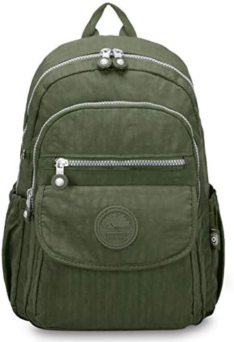 Oakarbo Mini School Backpack Nylon Cute Travel Daypack (1503N Army green)