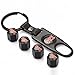 CzlpV Black Car Wheel Tire Valve Caps Tyre Stem Air Caps Keychain Styling For VW GTI