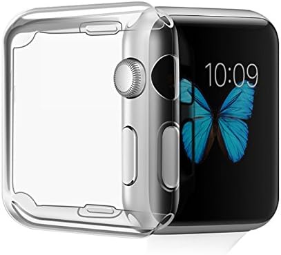 Apple Watch 2 Case, Fivefish Apple Watch TPU Screen Protector All-around Protective 0.3mm Ultra-thin Best Soft Case Cover for iWatch Series 2 Nike+ All Models 2016 (Apple Watch Series 2 Case 38mm)