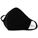 3 Pcs Unisex PM 2.5 Pollen Dust Face Mouth Mask Anti Dust Activated Carbon Cotton Warm Masks Filter Respirator Reusable Washable Allergy Flu Gauze Mask for Women&Men, All Black