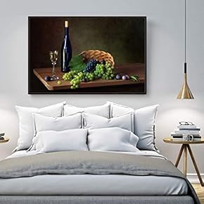 Floating Framed Canvas Wall Art for Living Room, Bedroom Still Life Canvas Prints for Home Decoration Ready to Hang - 16x24 inches
