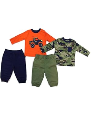 Infant Toddler Boys 4 Piece Camo Truck Daycare Set