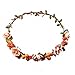 Love Sweety Flower Berries Crown Headband for Wedding Festivals HH7 (Orange)