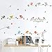 Amaonm Creative Removable Birds Wall Decals DIY Tree Branches Wall Stickers Murals Saying Bird's House Peel Stick Art Decor for Nursery Girls Bedroom Kids Room Bathroom Living Room Decoration