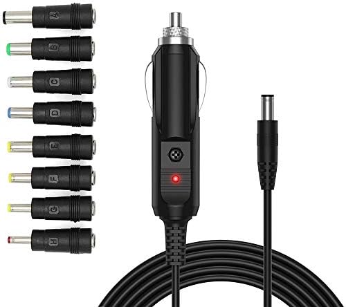 12v 車用 シガーソケット延長ケーブル シガーライタ延長コード ライタープラグ 電源 ソケット シガーアダプター Dcジャックオス 5 5 2 1mm対応 変換 アダプタ8 In 1 シガーソケット接続アダプター 車のシガーソケットに接続して色々な機器に接続できるアダプター