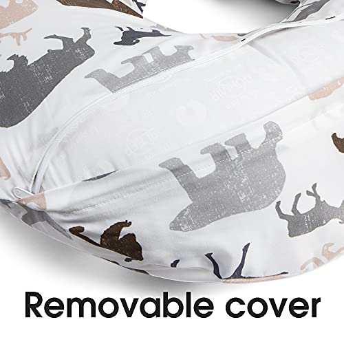 Boppy Nursing Pillow and Positioner—Original Neutral Wildlife, Forest