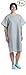Head2Toe Star Straight Back Closure Unisex Hospital Gown (2pk)